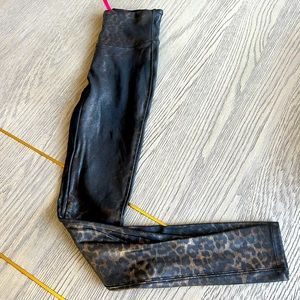 Spanx CHEETAH faux leather leggings